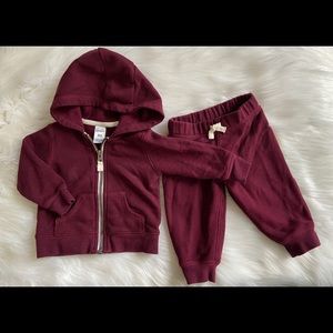 Carter’s Zipper Hoodie Sweatsuit